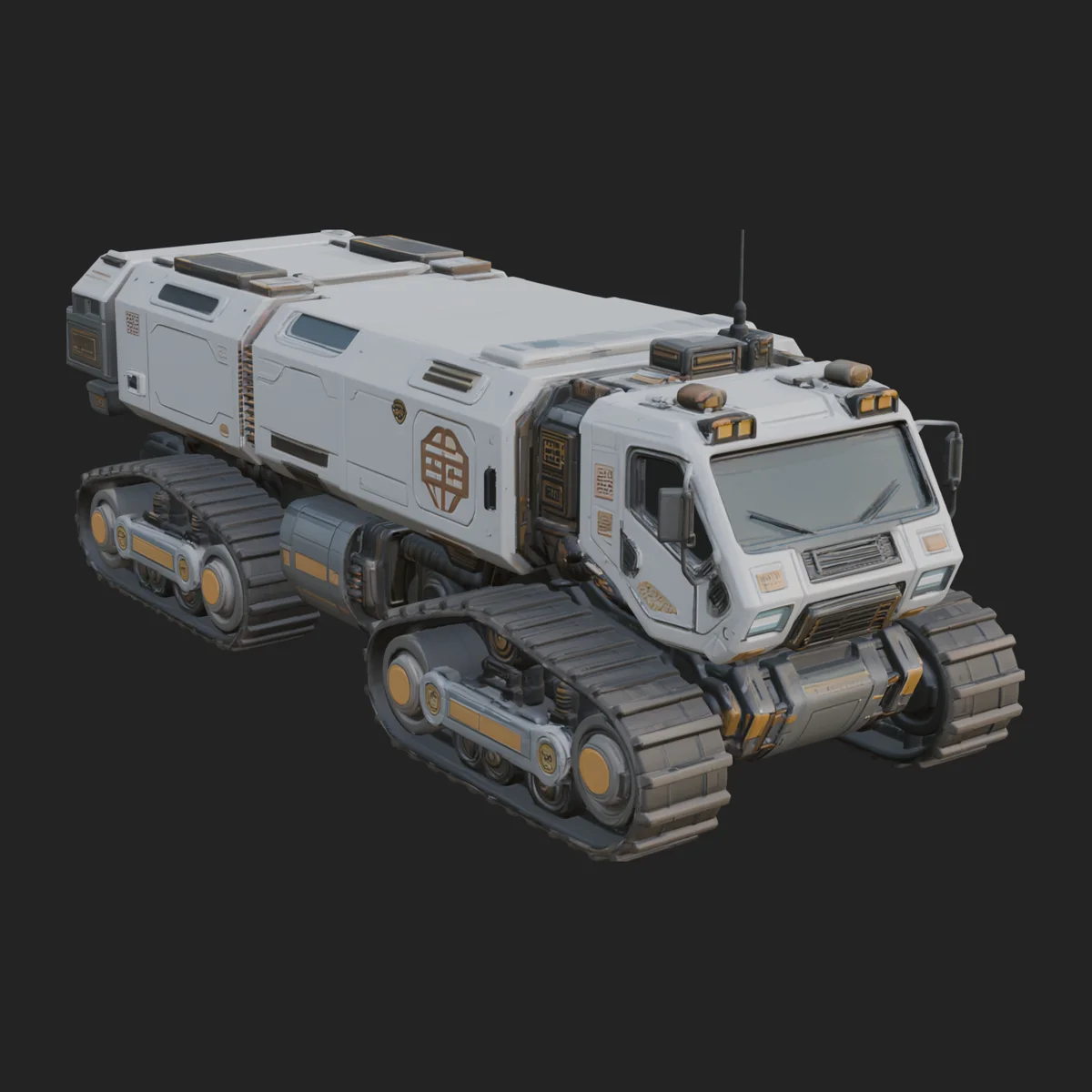 Tracked Rover Truck Model Design 2
