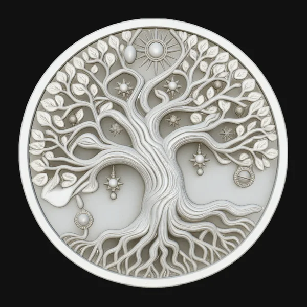 Tree of Life Medallion Pendant Design 1