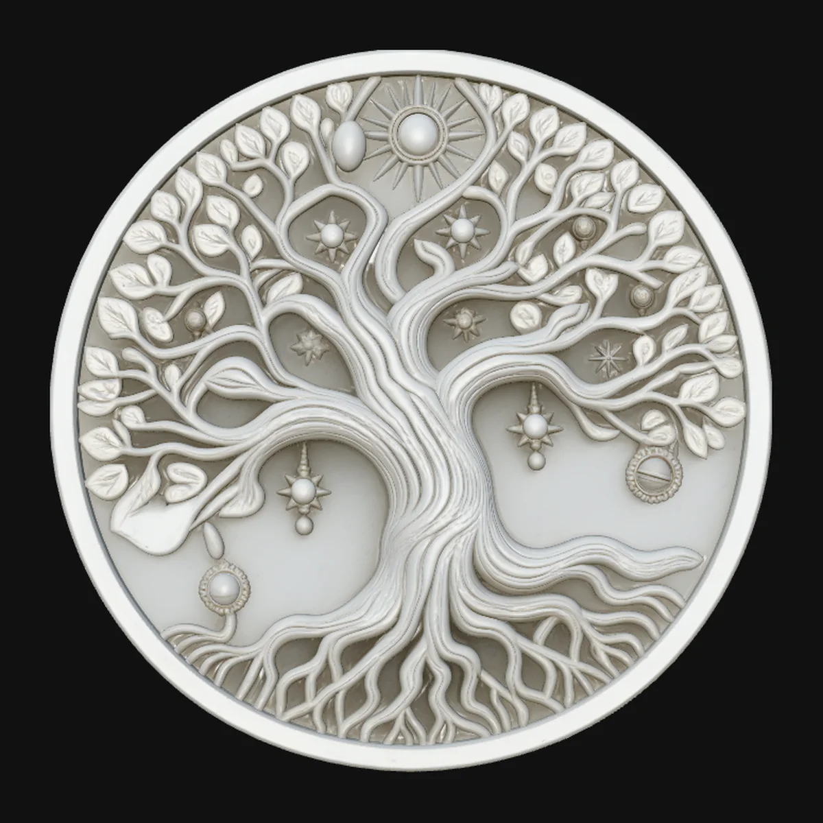 Tree of Life Medallion Pendant Design 1
