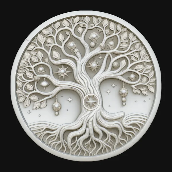 Tree of Life Medallion Pendant Design 2