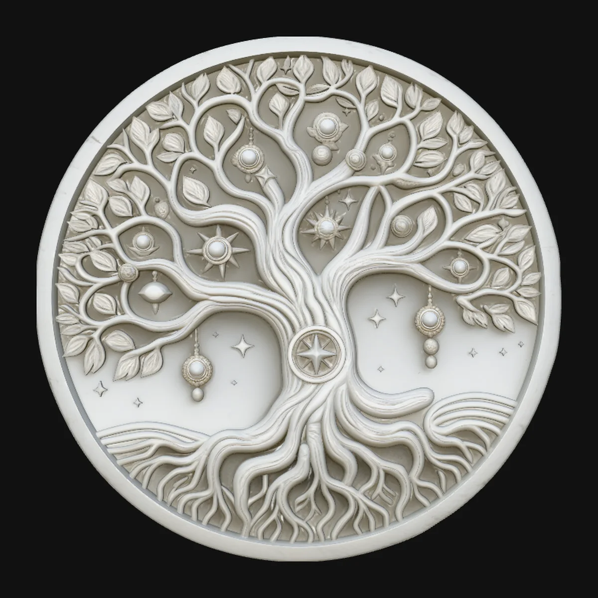 Tree of Life Medallion Pendant Design 2