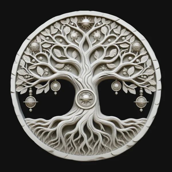 Tree of Life Medallion Pendant Design 4