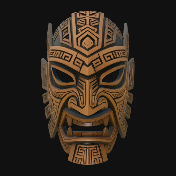 Tribal Tiki Mask Design 1