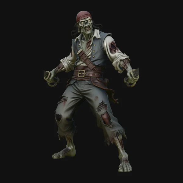 Undead Pirate Statue Design 2