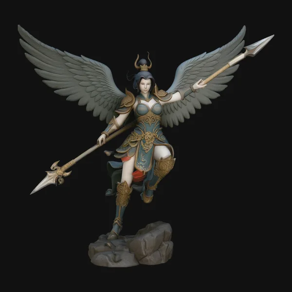 Valkyrie with Spear Statue Design 3