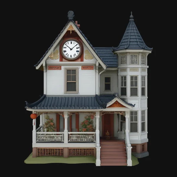 Victorian Clock House Model Design 1