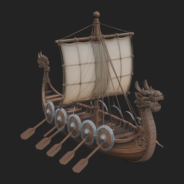 Viking Longship Model Design 15
