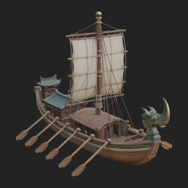 Viking Longship Model Design 16