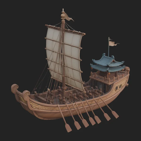 Viking Longship Model Design 3