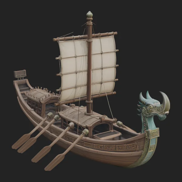Viking Longship Model Design 4