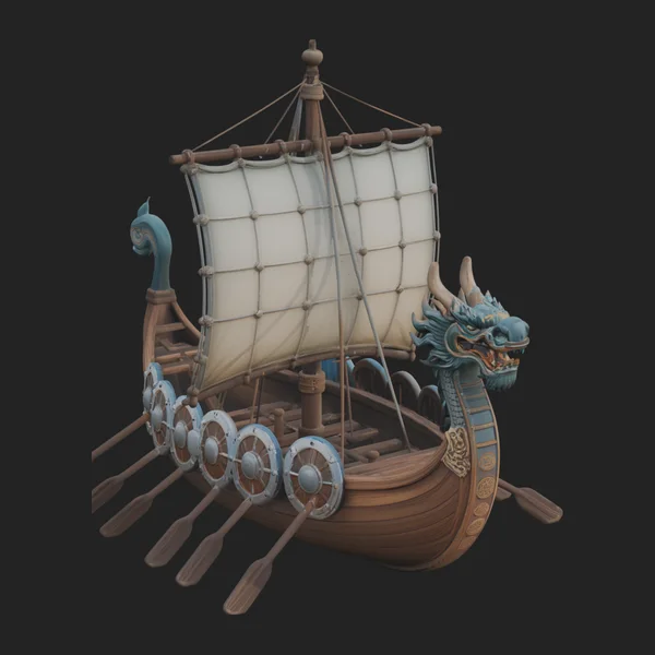 Viking Longship Model Design 6