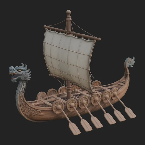 Viking Longship Model Design 7