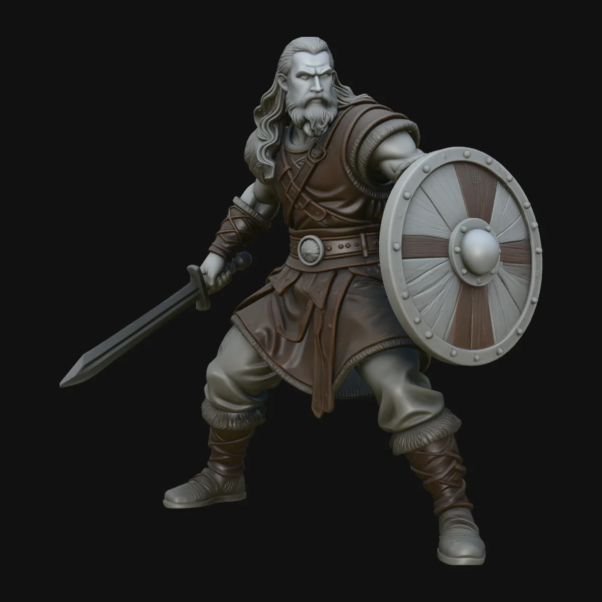Viking Warrior Statue Design 1