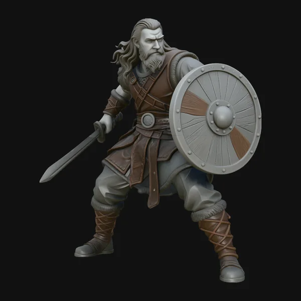 Viking Warrior Statue Design 2