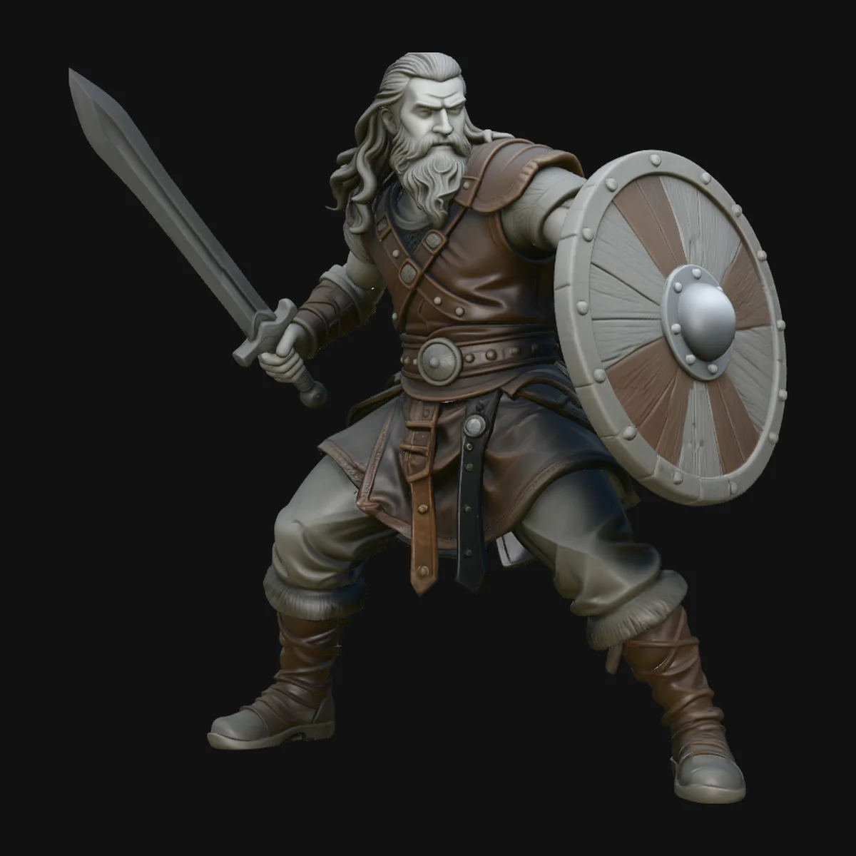 Viking Warrior Statue Design 3