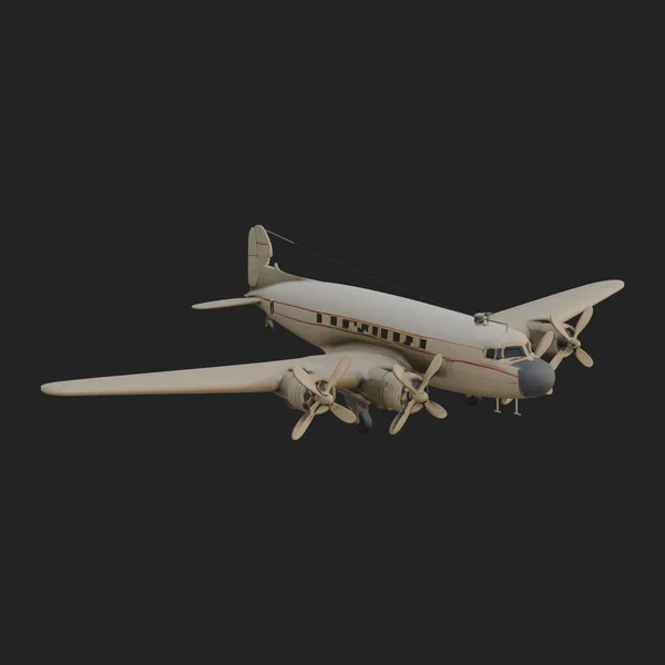 Vintage Airliner Plane Model Design 4