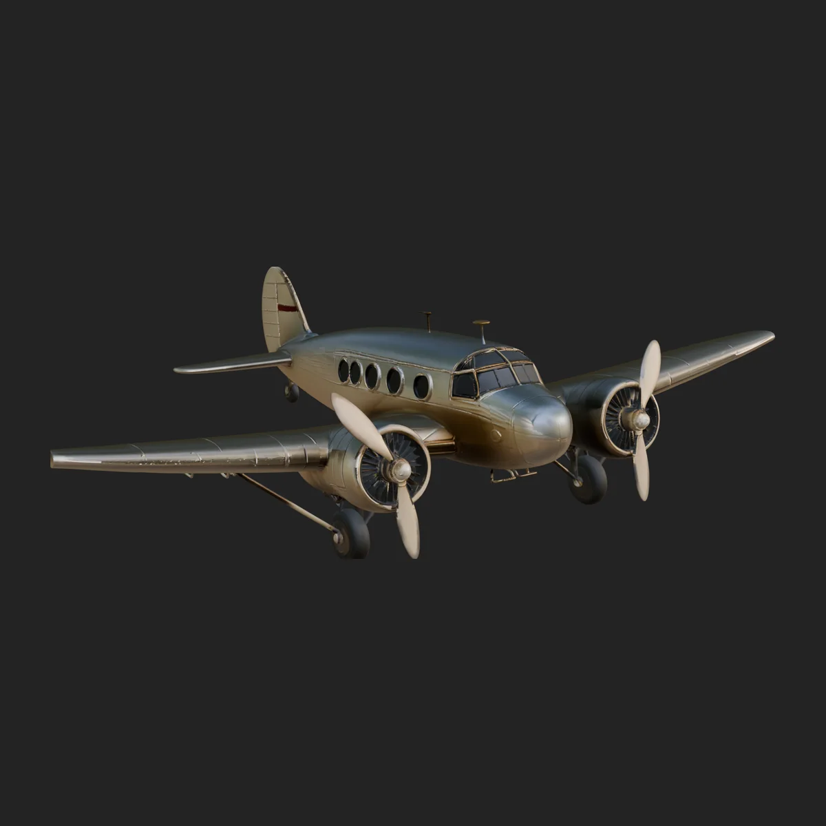 Vintage Airliner Plane Model Design 6
