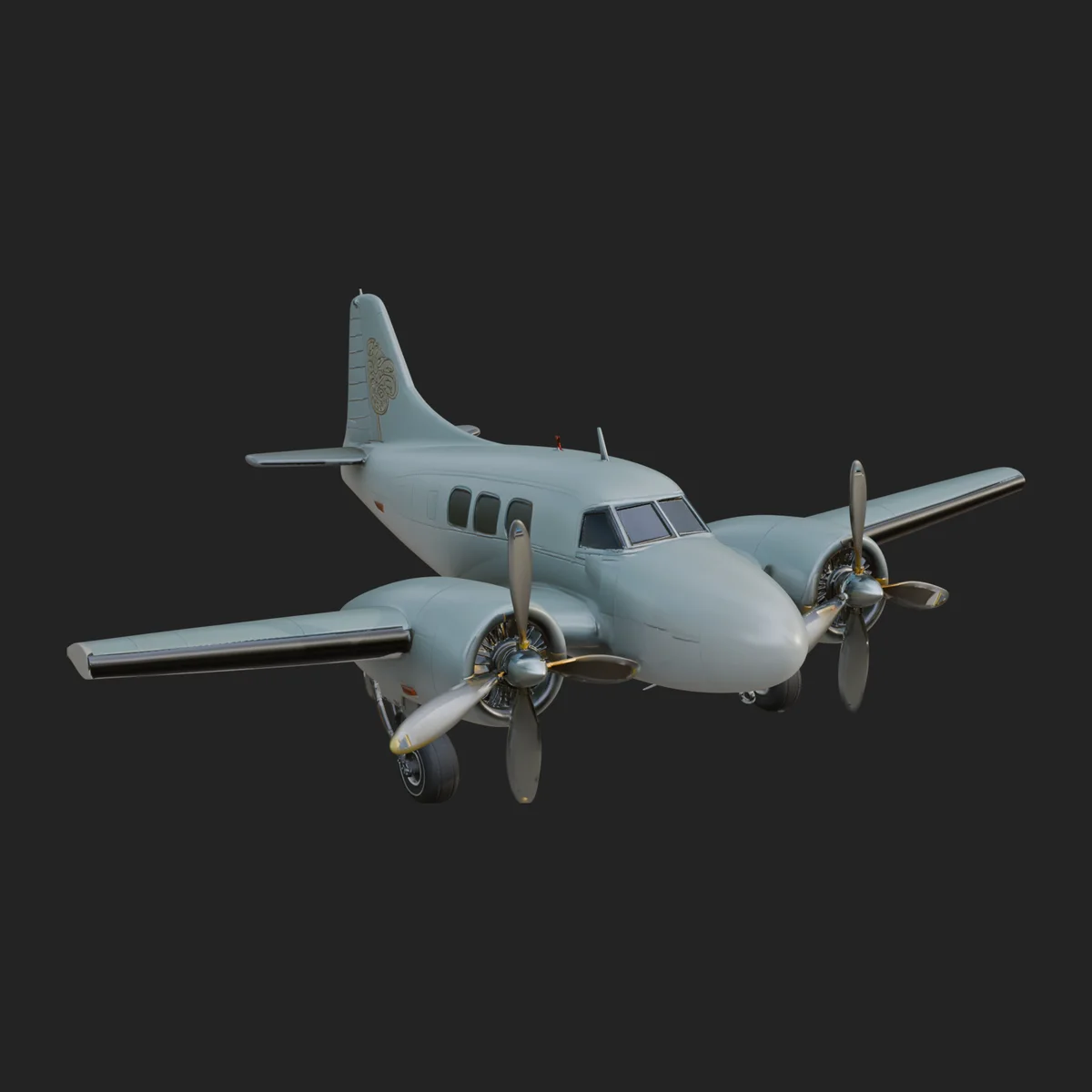 Vintage Airliner Plane Model Design 8