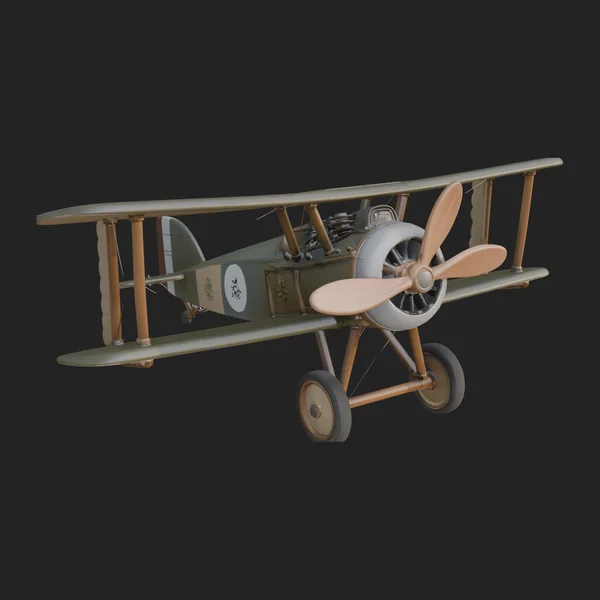 Vintage Biplane Model Design 12