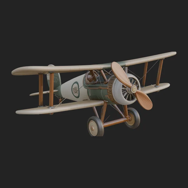 Vintage Biplane Model Design 14