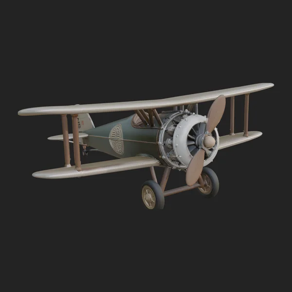 Vintage Biplane Model Design 25