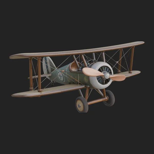 Vintage Biplane Model Design 26