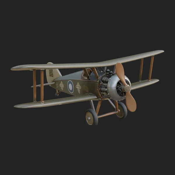 Vintage Biplane Model Design 30