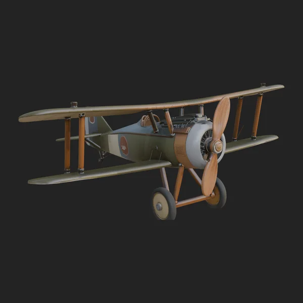 Vintage Biplane Model Design 31