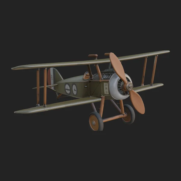 Vintage Biplane Model Design 38