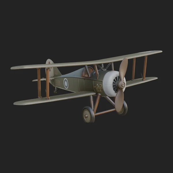 Vintage Biplane Model Design 39