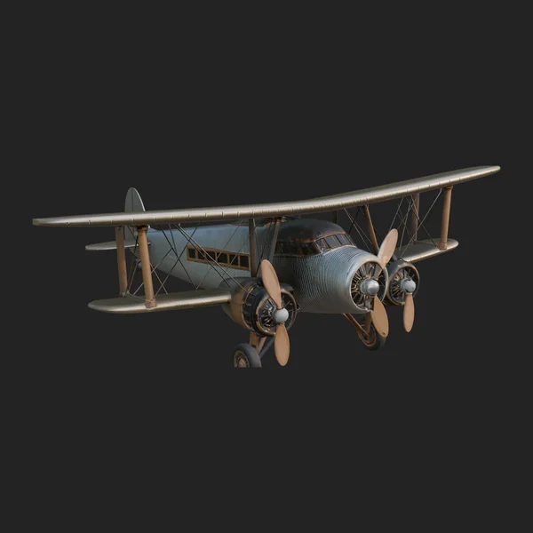 Vintage Biplane Model Design 4