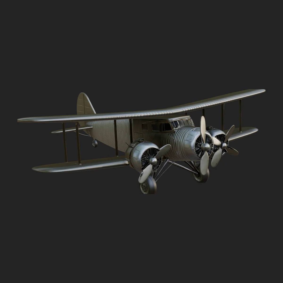 Vintage Biplane Model Design 41