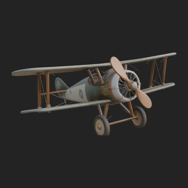 Vintage Biplane Model Design 42