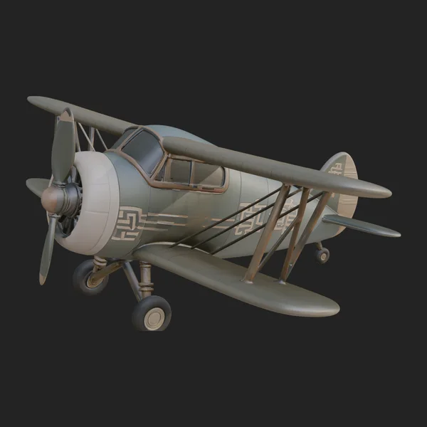 Vintage Biplane Model Design 6