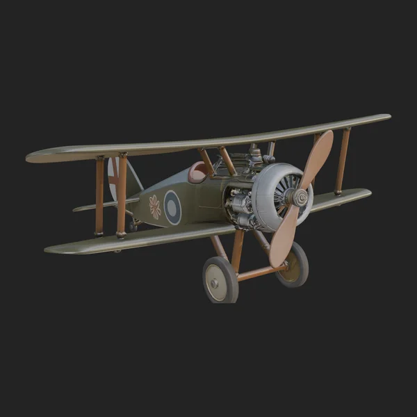 Vintage Biplane Model Design 7