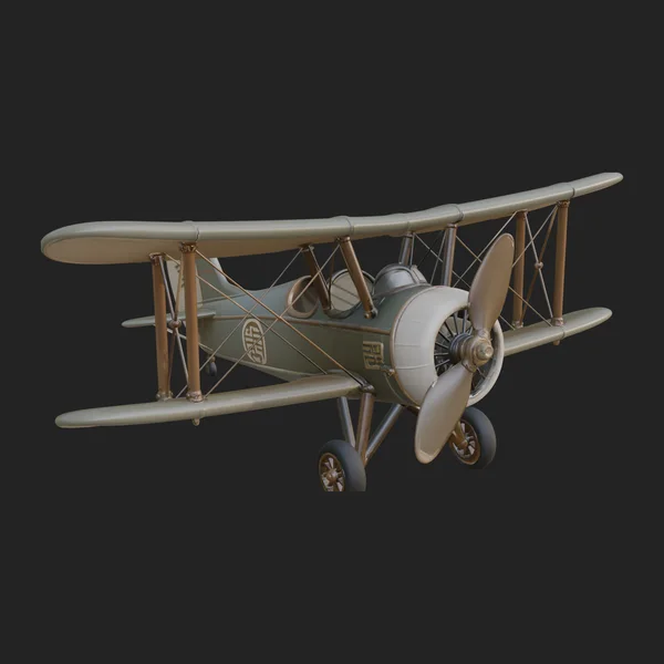 Vintage Biplane Model Design 9