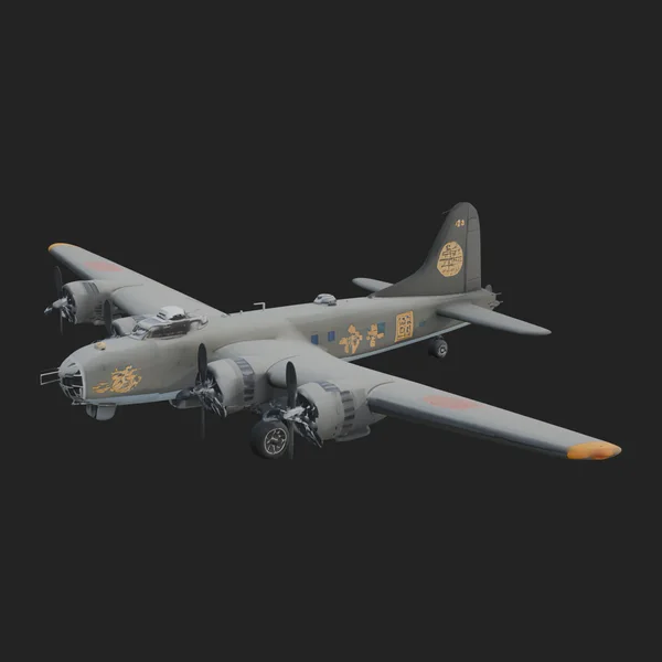 Vintage Bomber Plane Model Design 14
