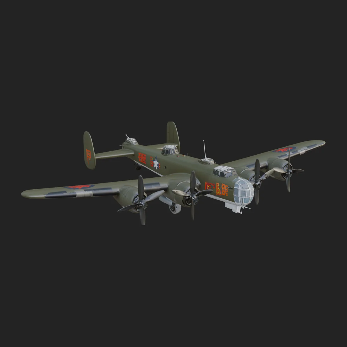 Vintage Bomber Plane Model Design 3
