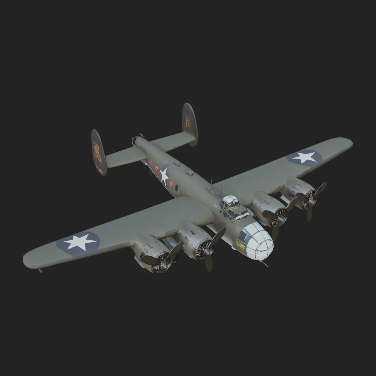 Vintage Bomber Plane Model Design 8