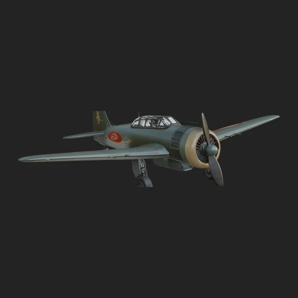 Vintage Fighter Plane Model Design 2