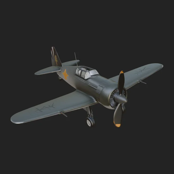 Vintage Fighter Plane Model Design 3