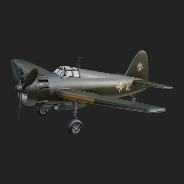 Vintage Fighter Plane Model Design 4