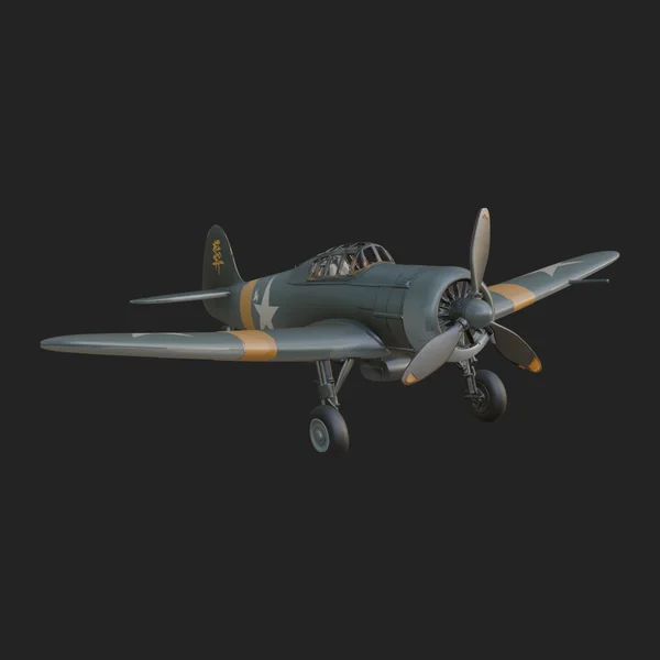 Vintage Fighter Plane Model Design 5