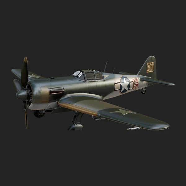 Vintage Fighter Plane Model Design 6