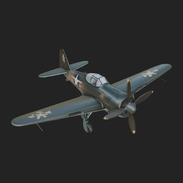 Vintage Fighter Plane Model Design 7