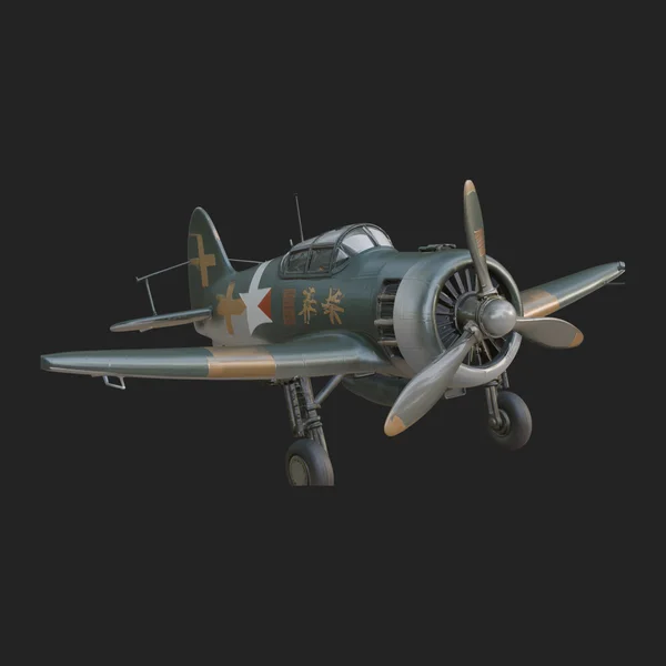 Vintage Fighter Plane Model Design 9