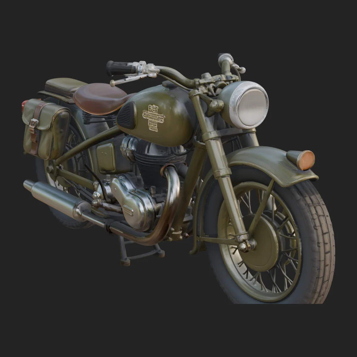 Vintage Motorcycle Model Design 1