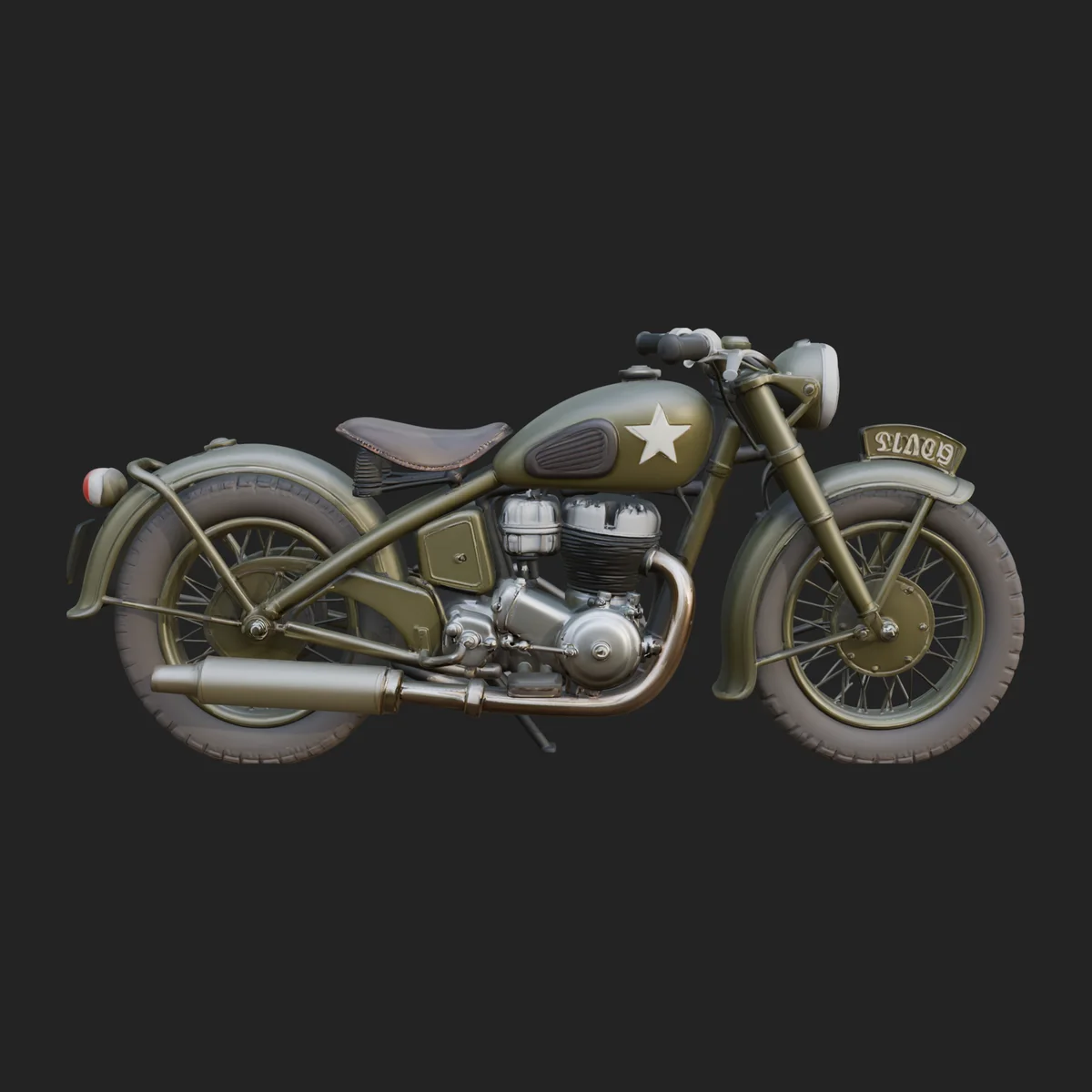 Vintage Motorcycle Model Design 10