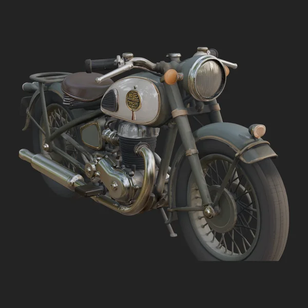 Vintage Motorcycle Model Design 12