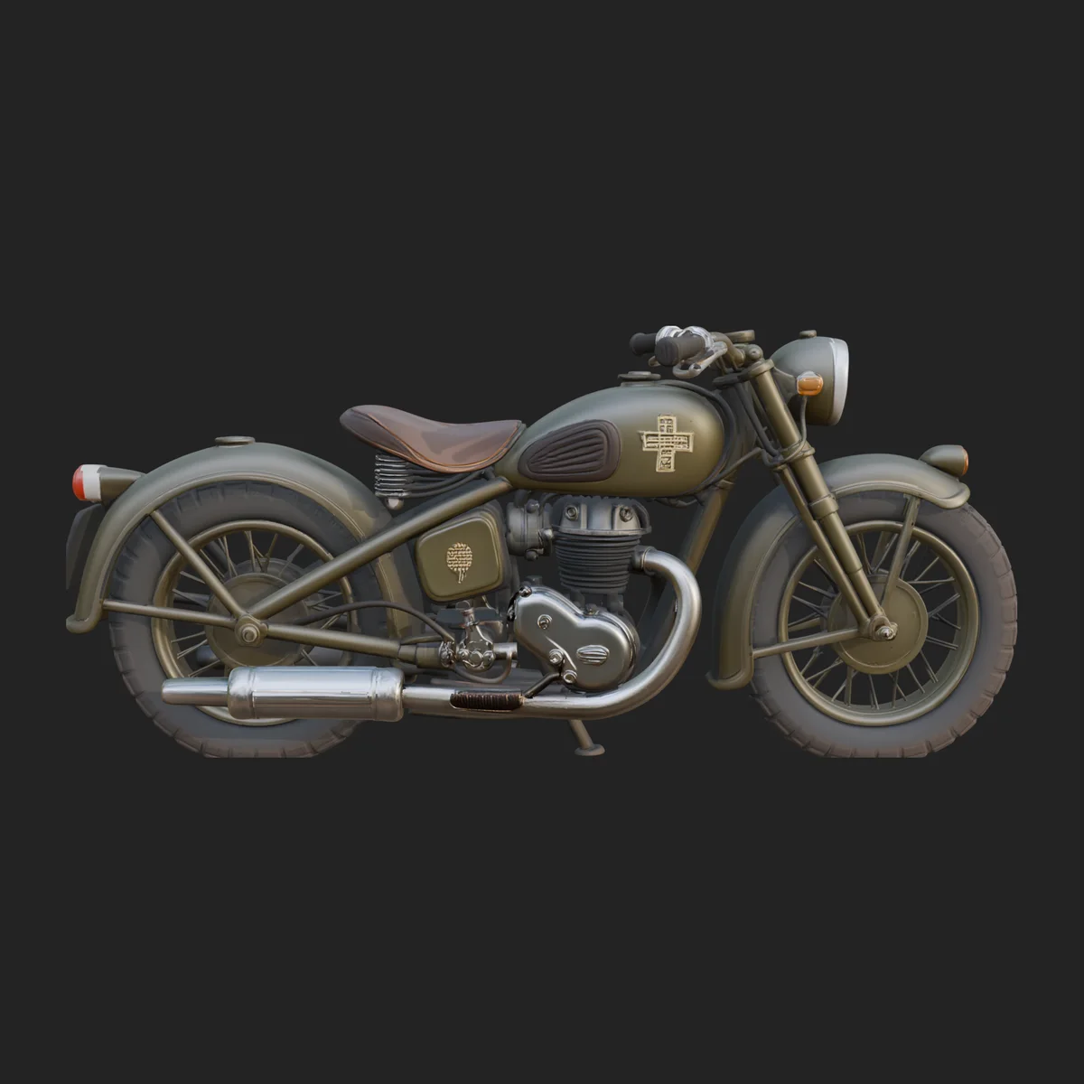 Vintage Motorcycle Model Design 14